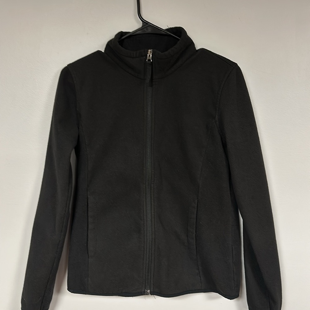 Amazon Essentials Kid’s Black Fleece Jacket - Boy / Girl, XXL (14-16)